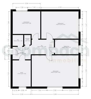 Foto - 3 Zimmer Erdgeschoßwohnung in Cuxhaven