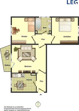 Foto - 3.5 Zimmer Etagenwohnung in Hamm