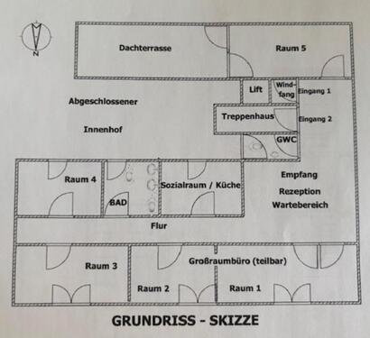 Foto - Exposé – Praxis- oder Dienstleistungsbüro in zentraler Lage