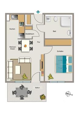 Foto - 2 Zimmer Etagenwohnung zur Miete in Bochum