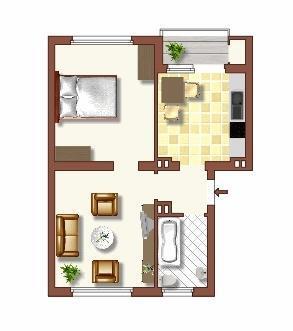 Foto - 2 Zimmer Erdgeschoßwohnung zur Miete in Duisburg