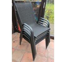 6 x Gartenstühle - Leichtmetall (Alu) stapelbar sehr leicht - Ahaus