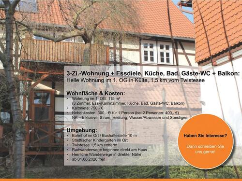 Foto - Etagenwohnung in Volkmarsen zur Miete
