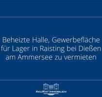 Beheizte Halle, Gewerbefläche für Lager in Raisting bei Dießen am Ammersee zu vermieten