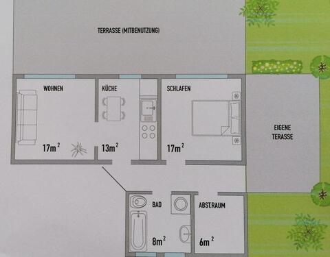 Foto - Etagenwohnung zur Miete in Hohenpolding