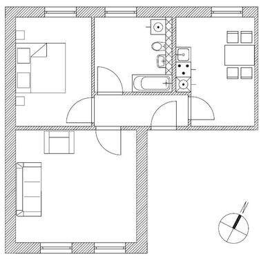 Foto - 2 Zimmer Etagenwohnung zur Miete in Prenzlau