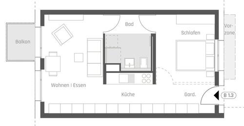 Foto - 2.5 Zimmer Etagenwohnung zur Miete in Weissach