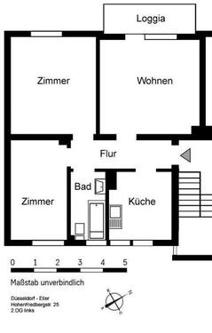 Foto - Etagenwohnung zur Miete in Düsseldorf