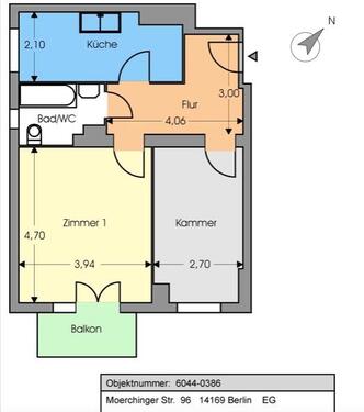 Foto - Etagenwohnung in Berlin zur Miete