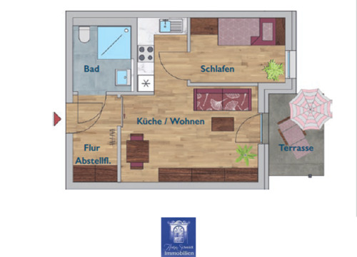 Foto - 2 Zimmer Etagenwohnung zur Miete in Arnsdorf