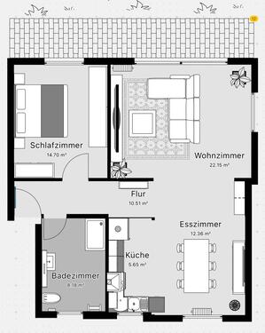Foto - Etagenwohnung in Saarbrücken zur Miete