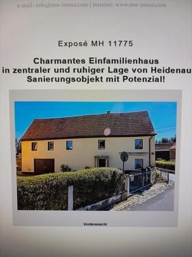 Foto - Sanierungswürdiges Einfamilienhaus in zentraler Lage von Heidenau