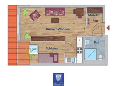 Foto - 2 Zimmer Etagenwohnung zur Miete in Arnsdorf