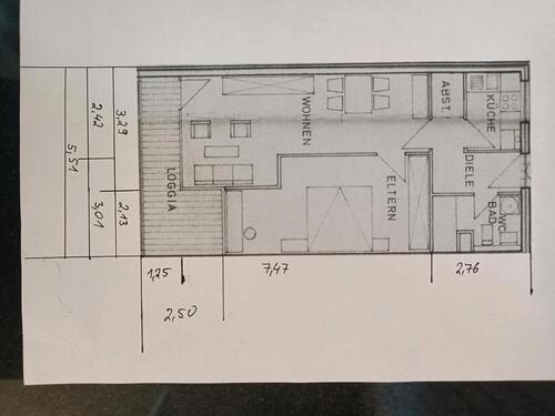 Foto - 2 Zimmer Wohnung 56qm - 700,00&nbsp;EUR Kaltmiete, ca.&nbsp; 56,00&nbsp;m&sup2;