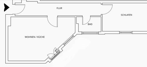 Foto - 2-Zimmer-Wohnung - Altbau - 49qm - Erstbezug nach Sanierung