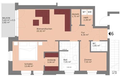 Foto - 3 Zimmer Etagenwohnung zum Kaufen in Moormerland