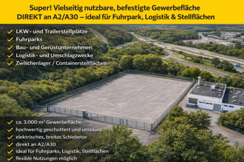 Foto - Gewerbefläche Lagerfläche Logistikfläche 3.000 m² – LKW,Platz