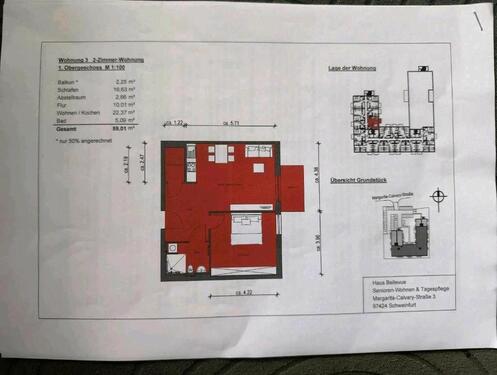 Foto - 2 Zimmer Etagenwohnung in Schweinfurt
