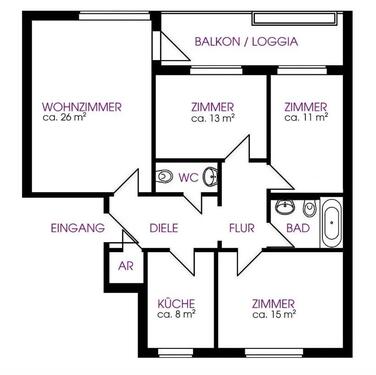 Foto - 4 Zimmer Etagenwohnung zur Miete in Springe