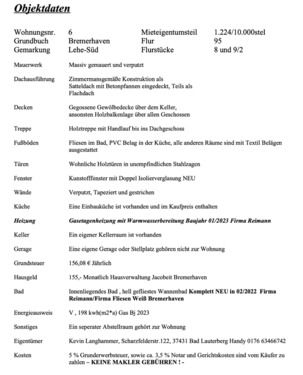 Foto - Etagenwohnung in Bremerhaven zum Kaufen