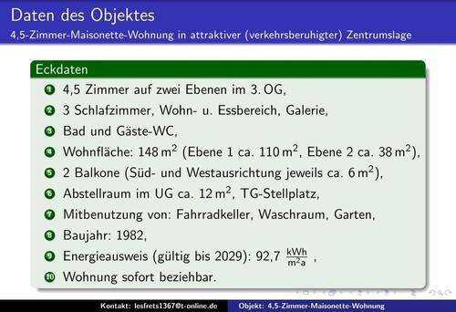 Foto - Maisonettenwohnung in Bad Dürrheim zum Kaufen
