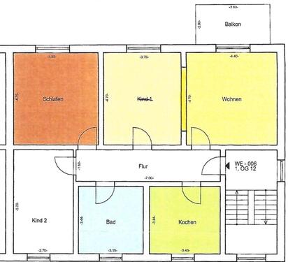 Foto - 4 Raum Wohnung - 1.060,00&nbsp;EUR Kaltmiete, ca.&nbsp; 108,00&nbsp;m&sup2;
