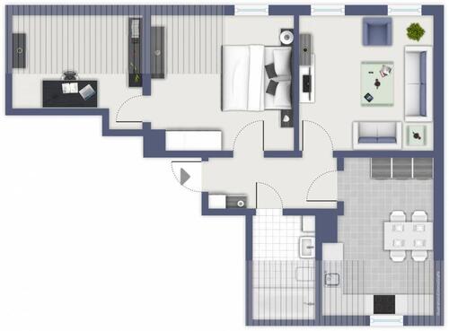Foto - Dachgeschoßwohnung in Chemnitz zur Miete