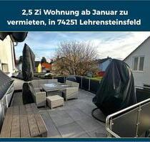 Sehr gepflegte 2 Zimmer Wohnung zu vermieten in Lehrensteinsfeld