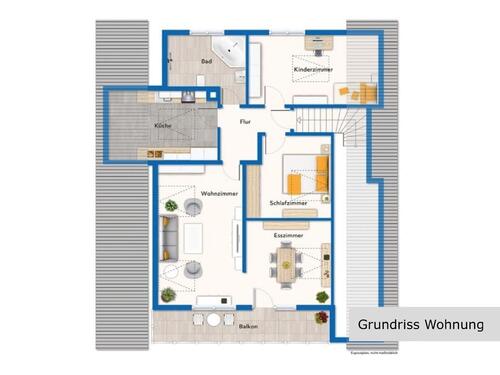 Foto - 3 Zimmer Dachgeschoßwohnung zur Miete in Aichwald