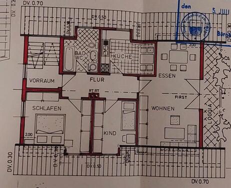 Foto - komf.3Zimmerwohnung - 750,00 EUR Kaltmiete,