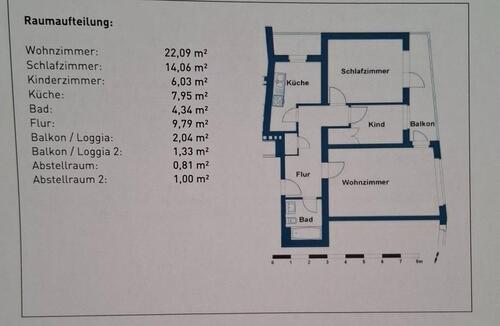 Foto - 3 Zimmer Etagenwohnung zur Miete in Wolfsburg