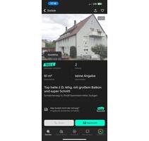 2 Zimmerwohnung - 860,00 EUR Kaltmiete, in Stuttgart (PLZ: 70439) Neuwirtshaus