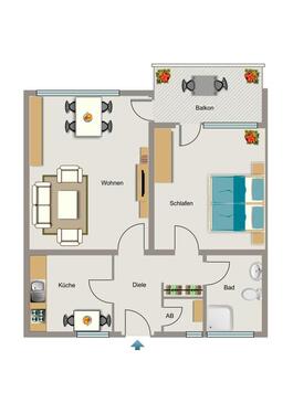 Foto - 2 Zimmer Etagenwohnung zur Miete in Leverkusen