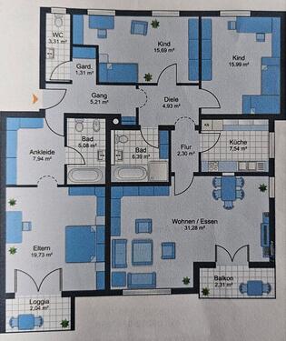 Foto - Wohnung in Grossaitingen 4-Zimmer