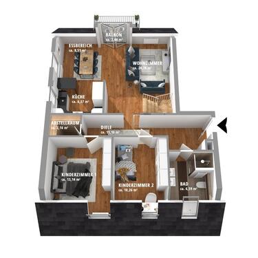 Foto - Etagenwohnung in Hirschaid zum Kaufen