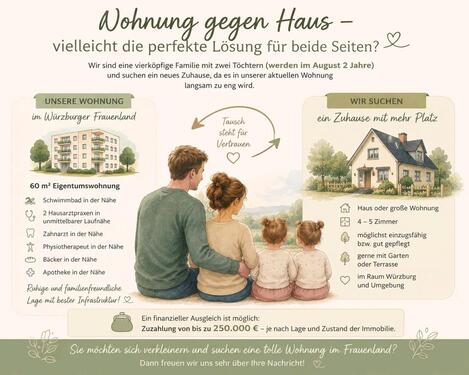 Foto - Sie möchten sich verkleinern? Bieten Eigentumswohnung gegen Haus