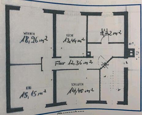 Foto - Mietwohnung 3 Zimmer,Küche, Bad....Gudensberg OT Gleichen