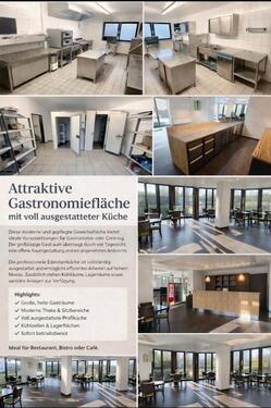 Foto - Gastronomiefläche mit voll ausgestatteter Küche