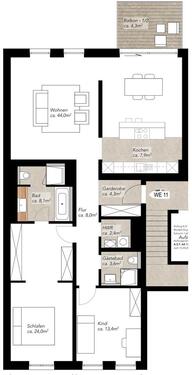 Foto - 3 Zimmer Etagenwohnung zur Miete in Leipzig