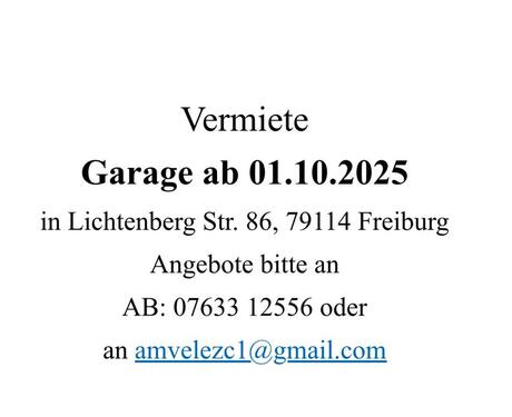 Foto - Garage Betzenhausen - 150,00 EUR Miete,