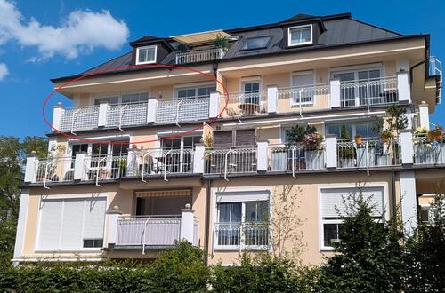Foto - Parknähe: Attraktive helle 3-Zi-Whg - 2 Balkone - provisionsfrei