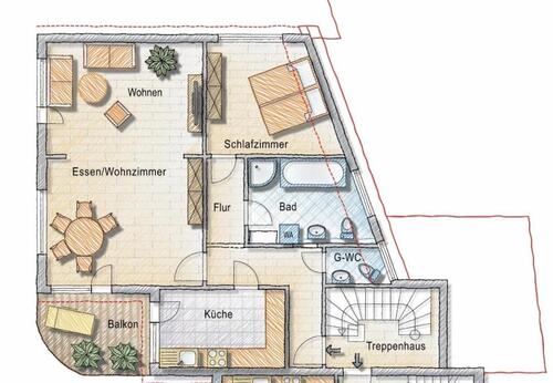 Foto - Frisch sanierte 2,5 Zimmer Wohnung mit Balkon im Zentrum von WST