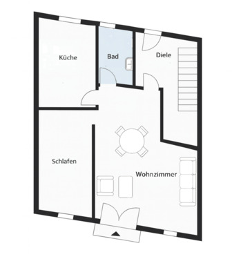 Foto - Charmante Parterrewohnung im historischen Fachwerkhaus – 78 m² im