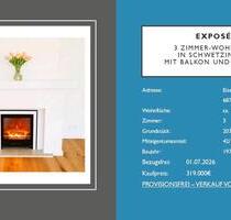 3 Zimmer-Wohnung in Schwetzingen mit Balkon und Garage