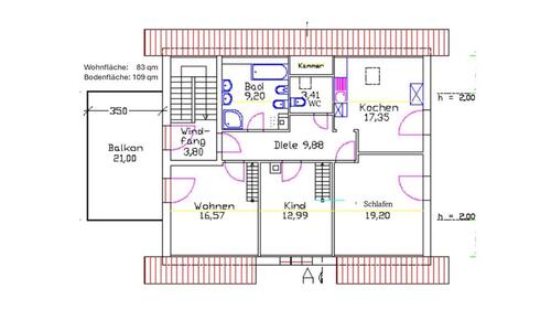Foto - Dachgeschoßwohnung in Geltendorf zur Miete