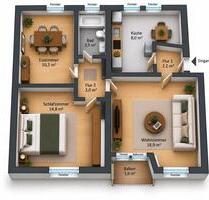 Wohnung 3,5 Zi. 61qm mit Gartennutzung - Gelsenkirchen Gelsenkirchen-Mitte