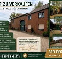 Vierkanthof Nähe Jüchen - 310.000,00&nbsp;EUR Kaufpreis, ca.&nbsp; 125,00&nbsp;m&sup2; in Jüchen (PLZ: 41363)