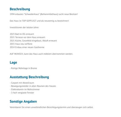 Foto - 4 Zimmer Reihenhaus in Brome