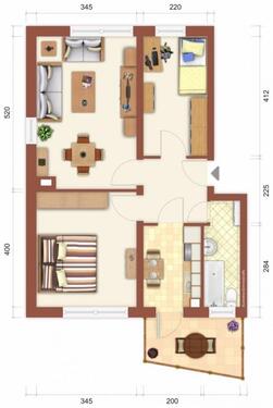 Foto - 2 Zimmer Etagenwohnung zur Miete in Finsterwalde