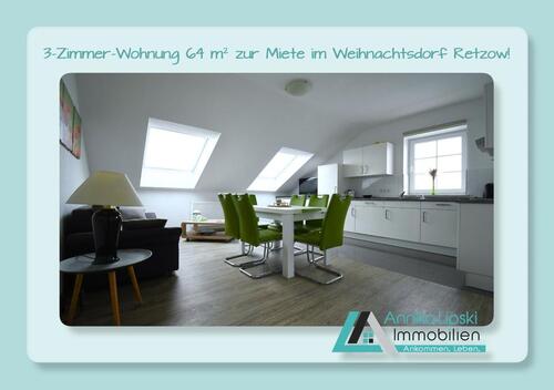 Foto - Uckermark - Helle 3-Zimmer-Wohnung im Weihnachtsdorf Retzow!